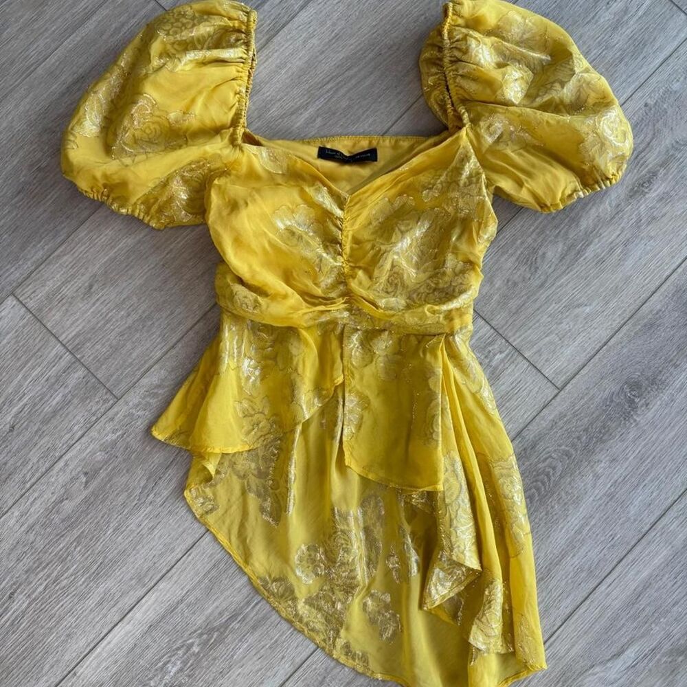 House-of-harlow-1960 Women's Yellow Blouse